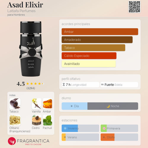 Asad Elixir Lattafa Perfumes