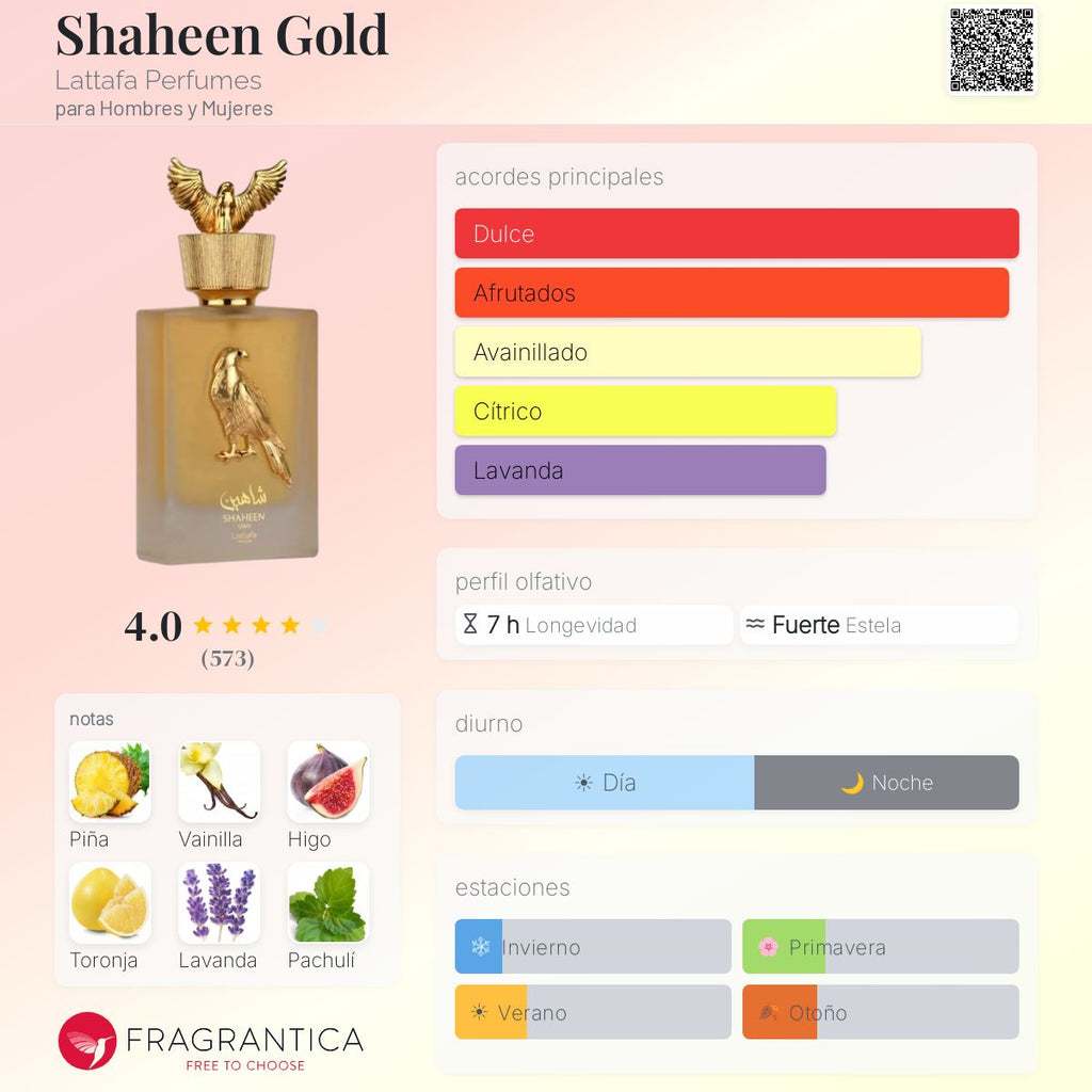 Shaheen Gold Lattafa Perfumes