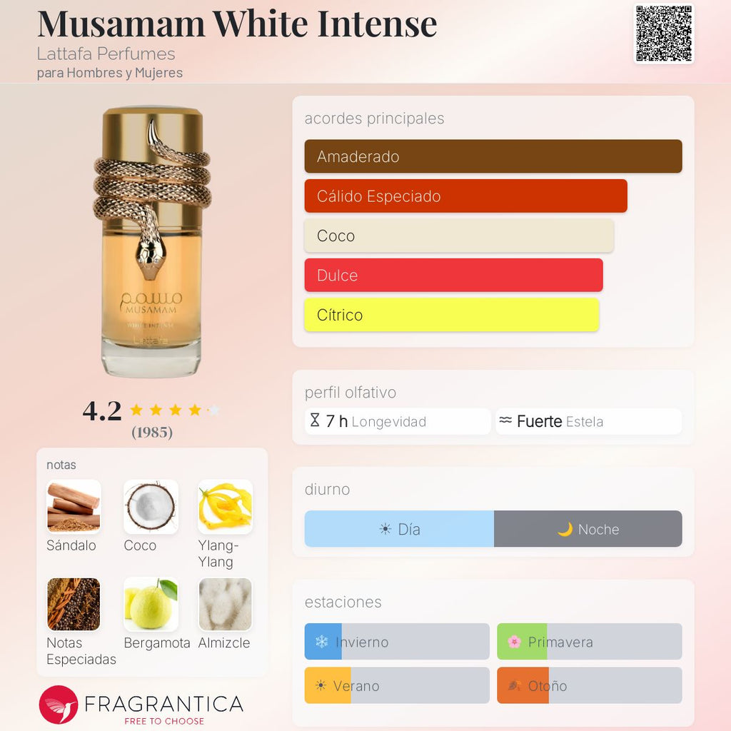 Musamam White Intense Lattafa Perfumes